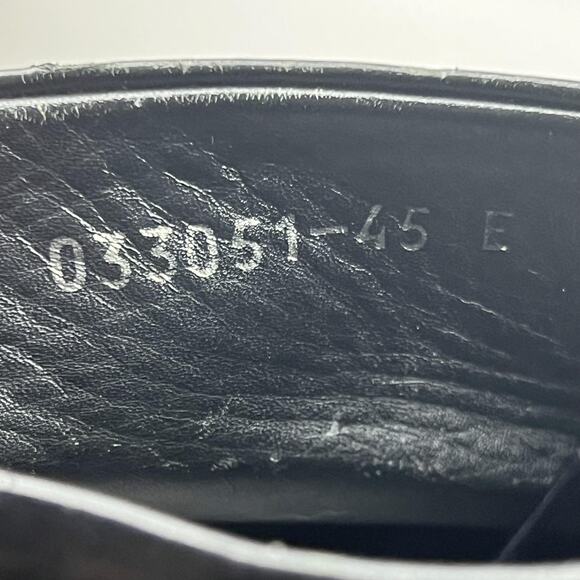 Gucci Chukka Boots Men Size 13 Black Leather Vintage Plain Toe Lace Up Mid Shoes - Picture 8 of 10